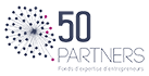 Logo officiel de l'entreprise 50 Partners, partenaire de Linkaband.
