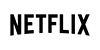 Logo officiel de Netflix, partenaire.
